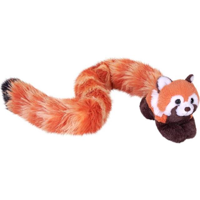 Wild Republic Tailkins röd panda, gosedjur, 102 cm, plyschleksak, fyllningen är spunnet återvunna vattenflaskor