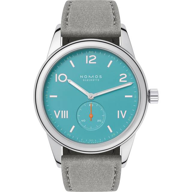 Nomos Glashutte Club Campus 38 Endless Blue Sapphire Crystal