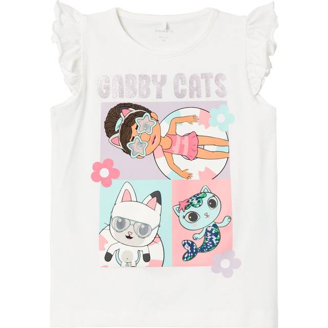 Name IT flicka Nmfmemi Gabby Capls Bfu Top, Jet Stream, 92