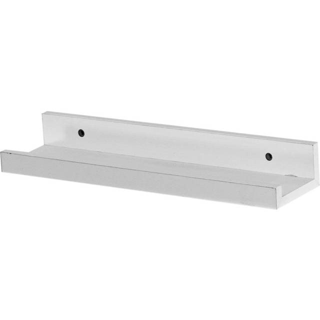 Harbour Housewares - Floating Picture Ledge Wall Shelf - White (4cm H x 57cm W x 10cm D)
