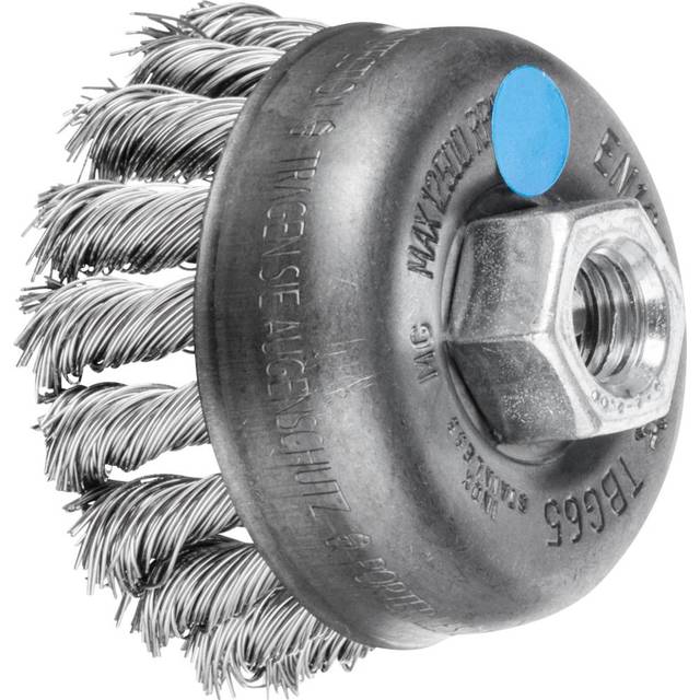 PFERD Koppborste flätad TBG Ø 65 mm M14 rostfri tråd-Ø 0,50 för vinkelslip 43305004 1 st