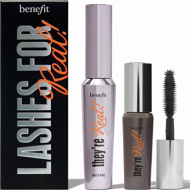 Benefit Lashes For Real Mascara Booster Sæt - Sort