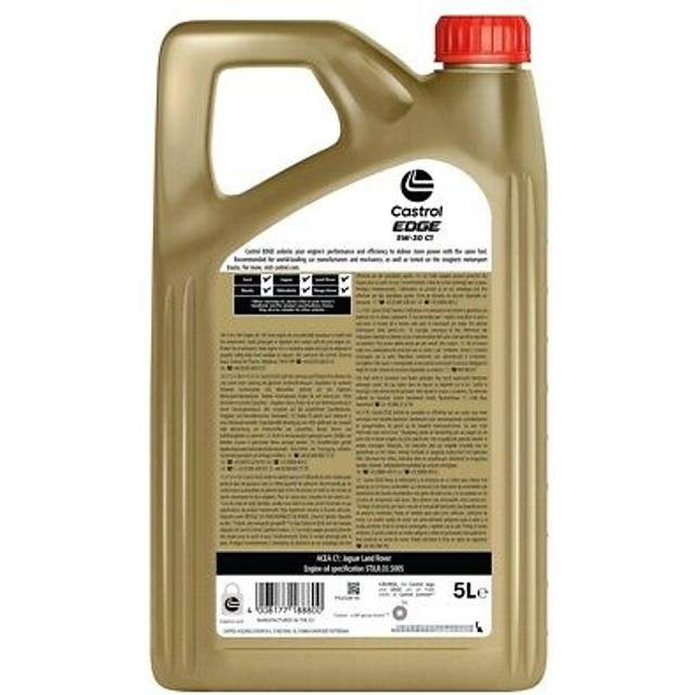 CASTROL 15F827 Motorolja Castrol EDGE 5W-30 C1 Innehåll: 5l, Syntetolja
