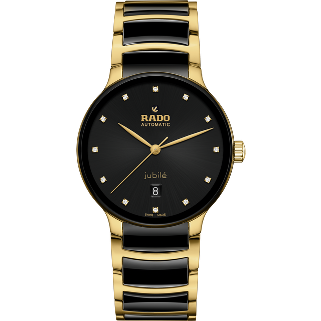 RADO Centric Automatic Diamonds 39.5MM Unisex Watch R30008742 - Black - 39.5 mm