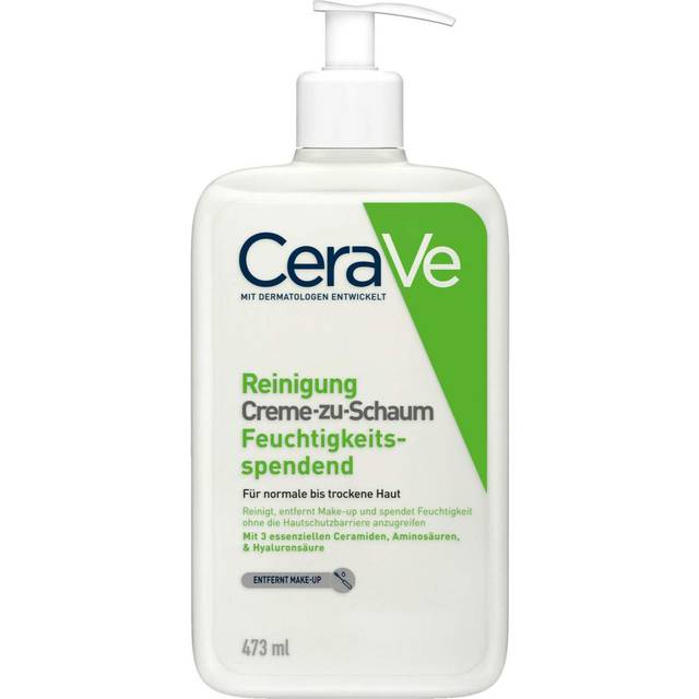 CeraVeCleansers Hydrating Cream-to-Foam Cleanser cleansing foaming cream for normal to dry skin