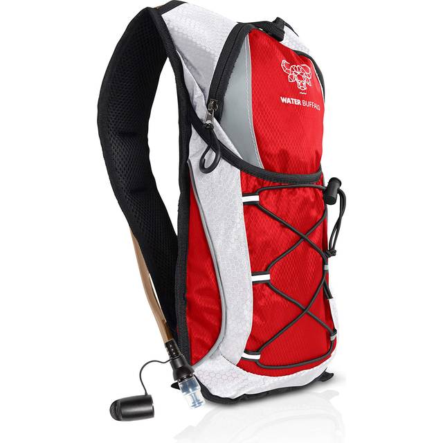 Water Buffalo Hydration Backpack - Lightweight Hydration Pack with 2L Water Bladder - Water Backpack for Hiking  Running  Biking  and Raves - Road Run