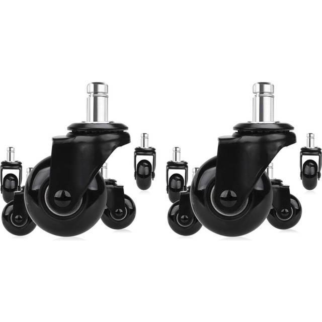 10 Pcs Replacement Chair Caster Wheels 2 Inch,Heavy Duty Wheels with Plug-In Stem 7/16 x 7/8 Inch,Quiet & Rolling