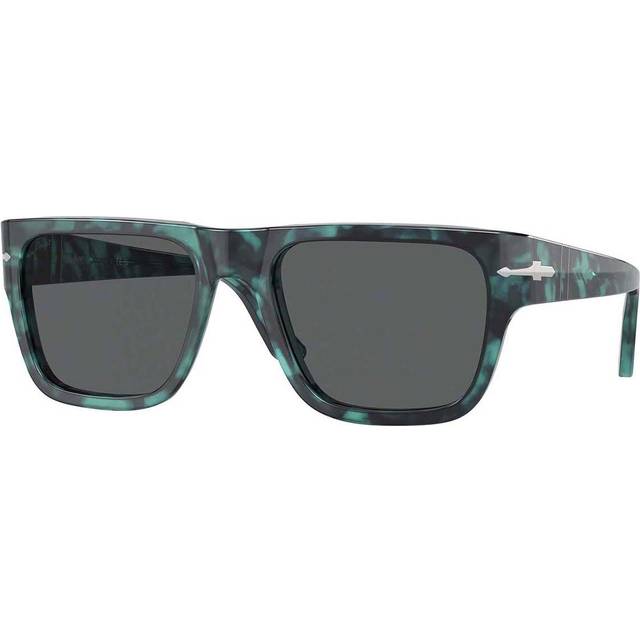 Persol Unisex PO3348S 1211B1 Solglasögon Acetat Blå Grå Fyrkantig Normal