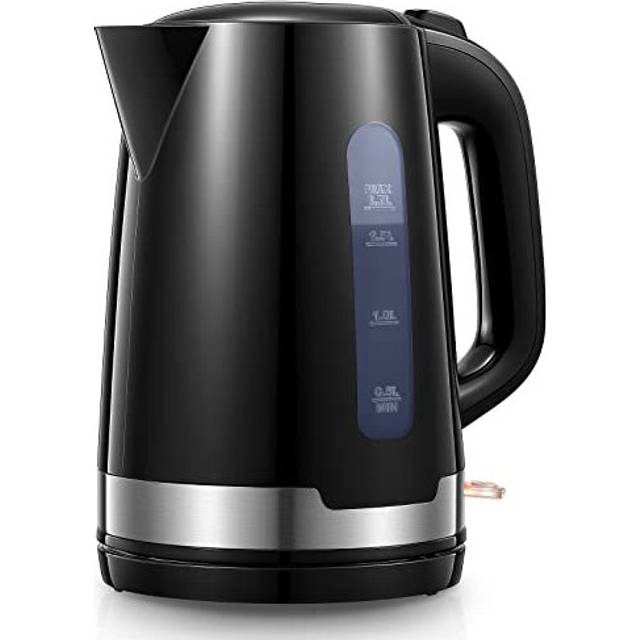 Electric Kettles 3000W - FOHERE Fast Boil Kettle - Light Weight Kettle with BPA-Free - Wide Easy Fill Opening - Limescale Filter - Auto Shut-Off -