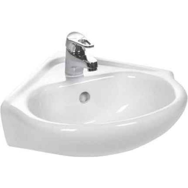 Baystone Kompact Wall Hung Corner Bathroom Basin 460mm