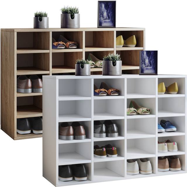 Wooden shelf shoe cabinet shoe rack Hinsol L