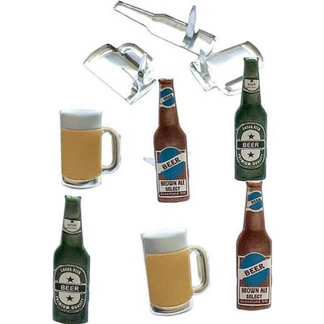 Eyelet Outlet Shape Brads 12/Pkg-Beer QBRD2-99