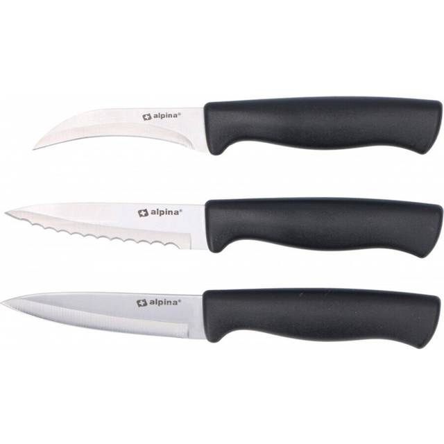 Alpina 3 Piece Santoku & Utility Kitchen Knife Starter Set
