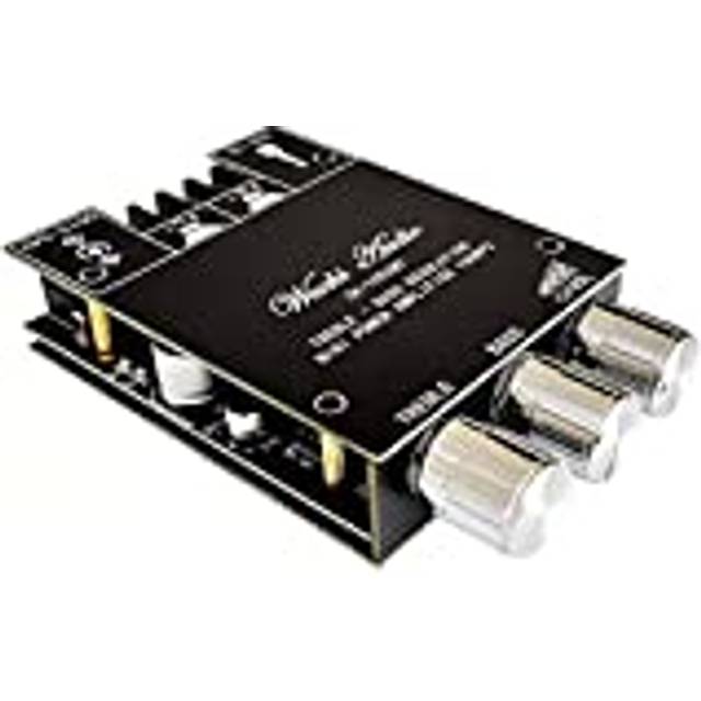 WANGCL Bluetooth-förstärkarkort HiFi Stereo 2.0 TPA3116D2 2 x 100 W ljudförstärkarmodul bas och diskantkontroll digital effektförstärkare krets blå tand 5.0 dubbel kanal AMP