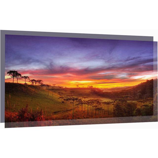 (100 inch) 100-Inch/120-Inch High Brightness Reflective Grey Projector Screen 16:9 Fabric Cloth Projection Screen for Home Theater Outdoor Movie