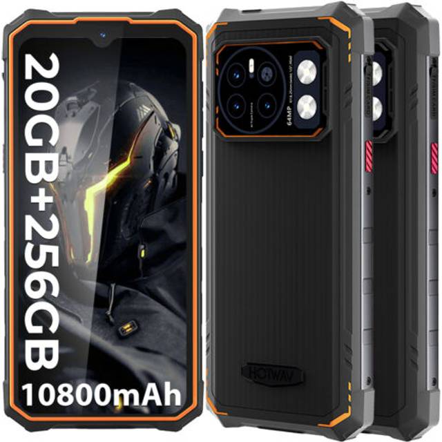 [Ship From Germany] HOTWAV Cyber 13 Pro 150LM Flashlight Rugged Smartphone 150LM 6.6'' FHD+ 2K
