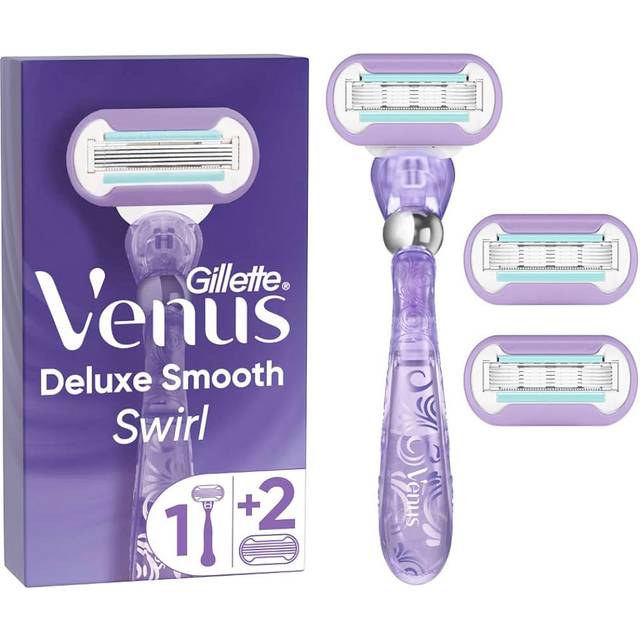 Gillette Venus Deluxe Smooth Swirl Razor Inkl. 3 rakblad