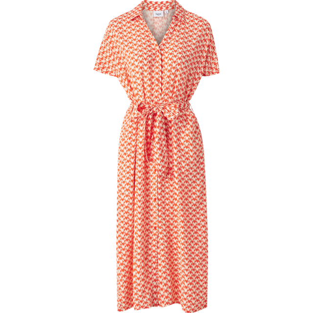 Saint Tropez Blanca Short Sleeve Shirt Dress - Tigerlily Print