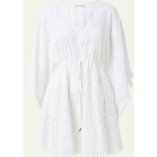 Melissa Odabash Ivy broderie anglaise cotton kaftan - white (One Size)