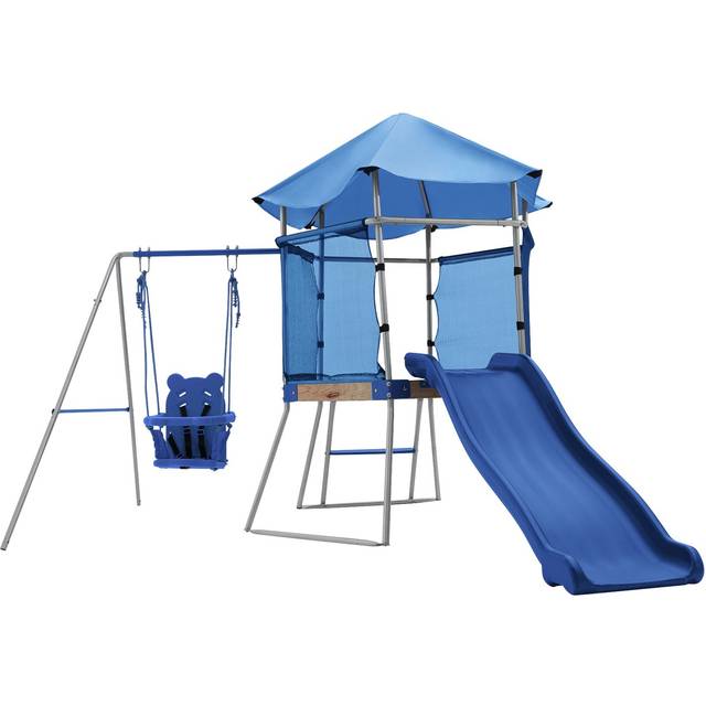 Chad Valley Climbing Frame with Toddler Swing and Kids Slide
