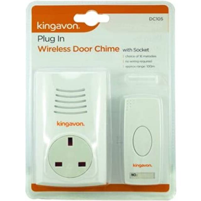 Wireless Door Chime with Socket 100m Bell Push Doorbell