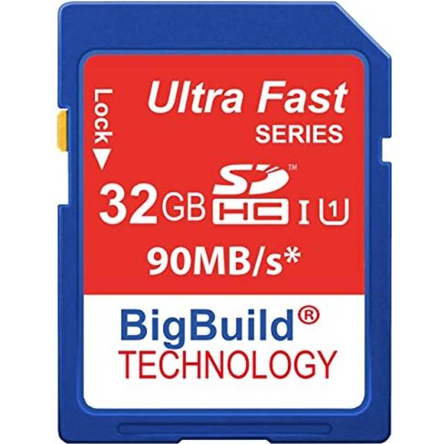 BigBuild Technology 32GB Ultra Fast 90MB/s Class 10 SD SDHC Memory Card for Canon PowerShot SX420 IS Camera
