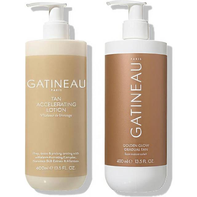 Gatineau Tan Accelerating Lotion 400ml & Golden Glow Gradual Tan 400ml Duo (Worth &#xA3;113)