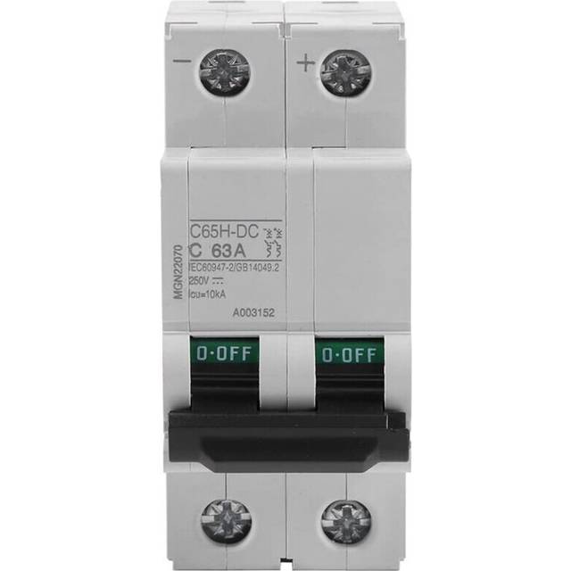 JHD-2P 250V Low-Voltage DC Miniature Circuit Breaker For Solar Panels Grid System Din Rail Mount(63A)