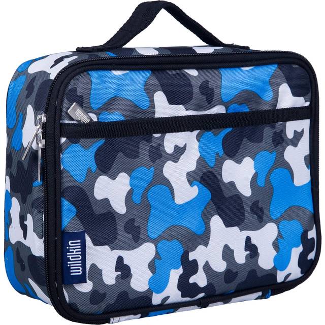 Wildkin Kids Insulated Lunch Box Bag for Boys  Girls  Reusable Kids Lunch Box is Perfect for Early Elementary Daycare School Tr