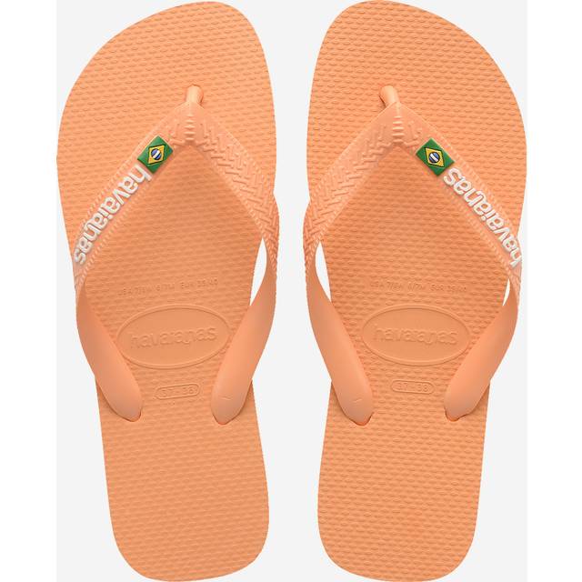 Havaianas Brasil Logo Flip Flops - Peach