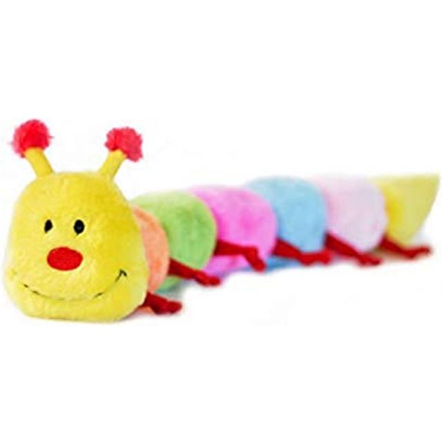 ZippyPaws - Colorful Caterpillar Dog Toy  Rainbow Dog Toy with Squeakers  Plush Dog Toys for Aggressive Chewers  Summer Dog Toys  Rainbow Dog Pride Ac