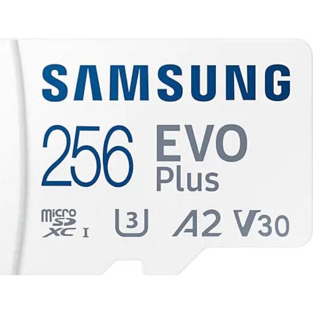 (256GB) Evo Plus 2021 MicroSDXC Memory Card U3 V30 130Mb/s