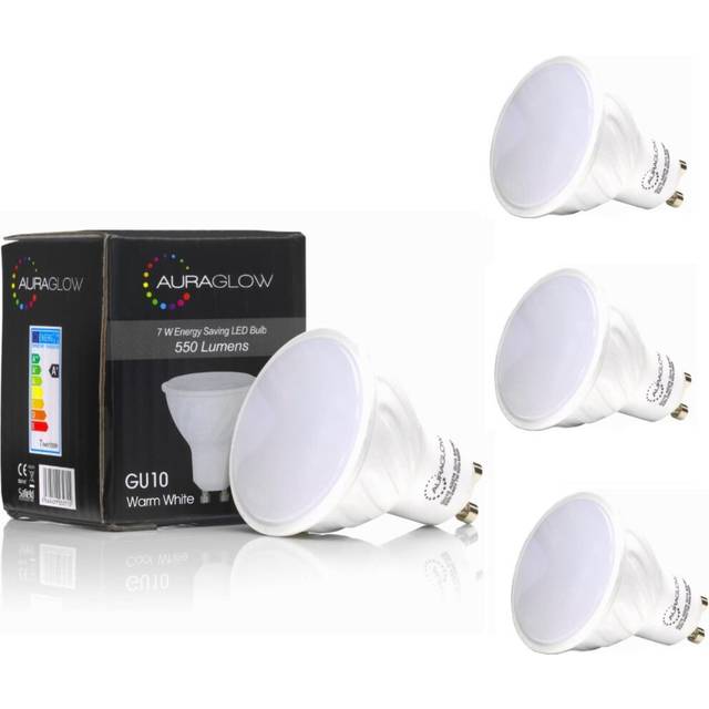 Super Bright 5.5w LED GU10 Light Bulb, Warm White- RETROFIT (4 Pack)