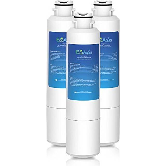 EcoAqua EFF-6027A Fridge Water Filter Compatible with Samsung DA29-00020B, DA29-00020A, 04609101000, HAF-CIN/EXP, 46-9101 (3)