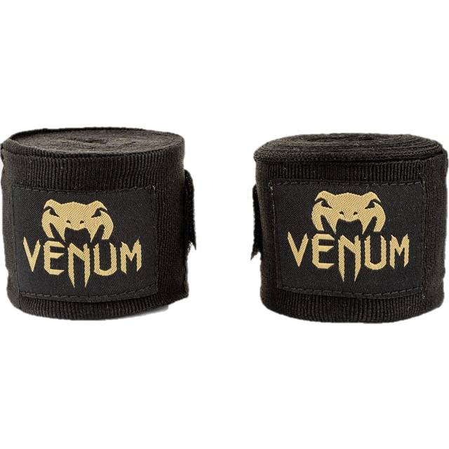 Venum Kontact boxningslindor – svart/guld, 250 cm.