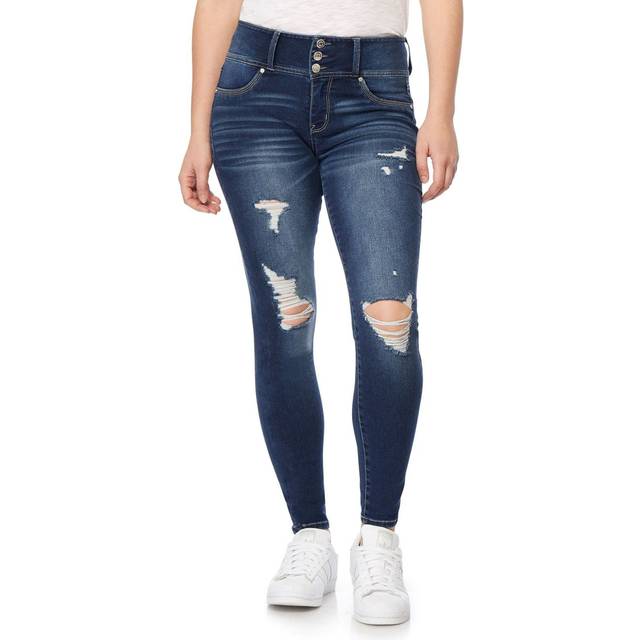WallFlower Women's Sassy Skinny High-Rise Insta Soft Juniors Jeans (St