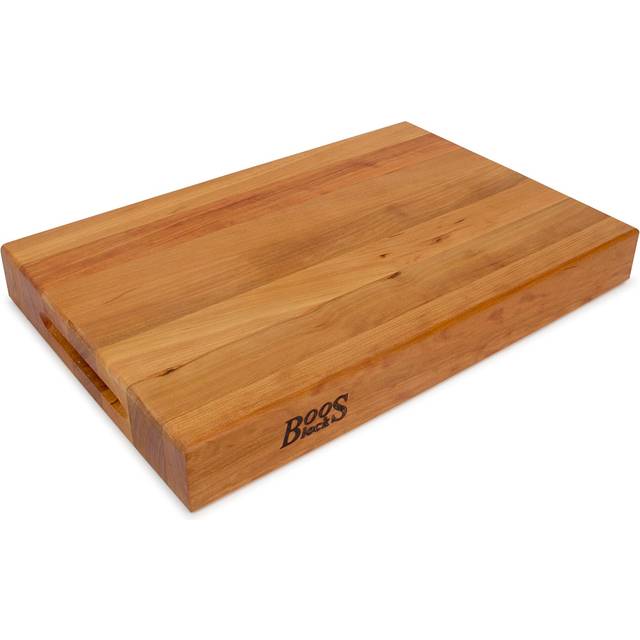 "John Boos Boos Block RA-Board Series Large Reversible Wood Cutting Board  18"""""""" x 12"""""""" x 2 1/4""""""""  Cherry"