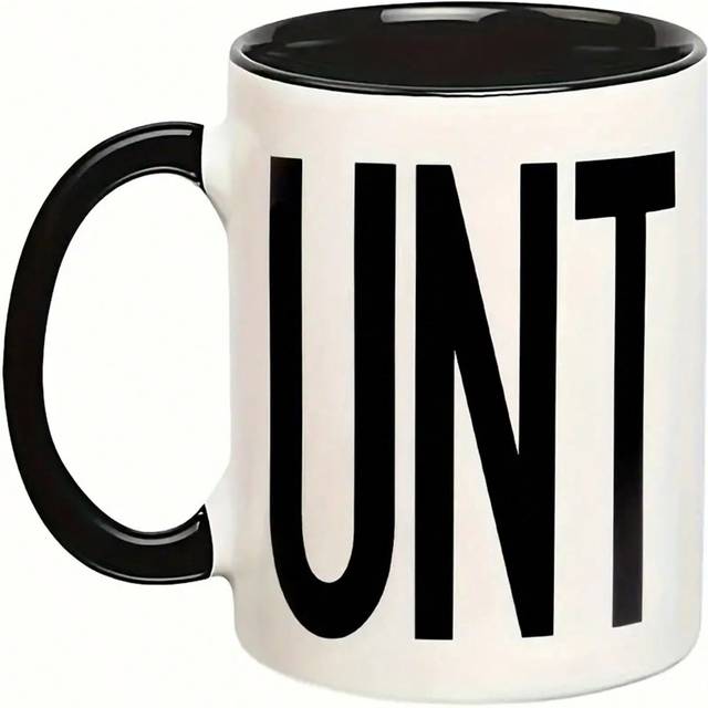 1/2 st intressant keramisk kaffemugg, inspirerande presentmugg, födelsedag, helgdag, jubileum, festfavorit, kreativ gåva - Vitt (En-Storlek,2 st)