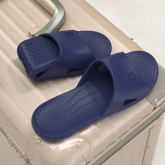 SHEIN EVA Summer Slippers For Home & Travel, Thin Sole Comfortable Couple Slides, Lightweight Quick-Drying Non-Slip Bathroom Sandals (Suggest Order One Size