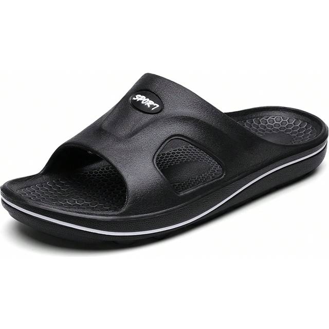 SHEIN Men&#39;s Summer Beach Flip Flops Breathable Anti-Slip Korean-Style Soft Bottom Open-Toed Casual Sandals