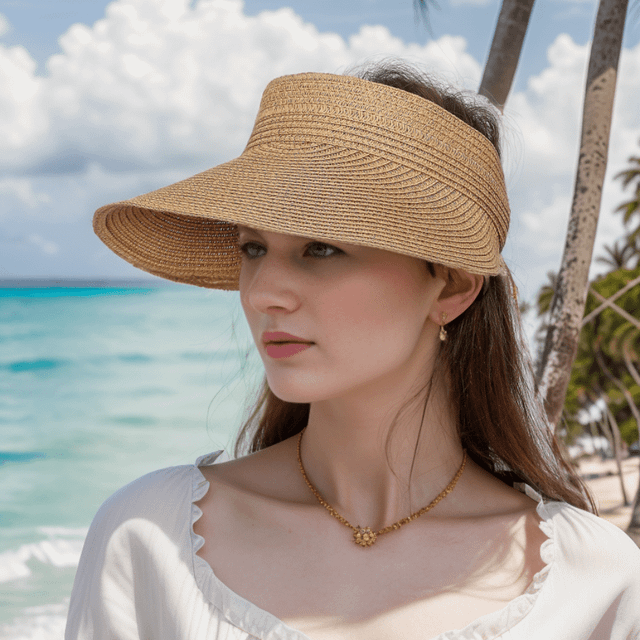 SHEIN Boho 1pc Women&#39;s Foldable Breathable Beach Sun Hat With Hollow Out Design