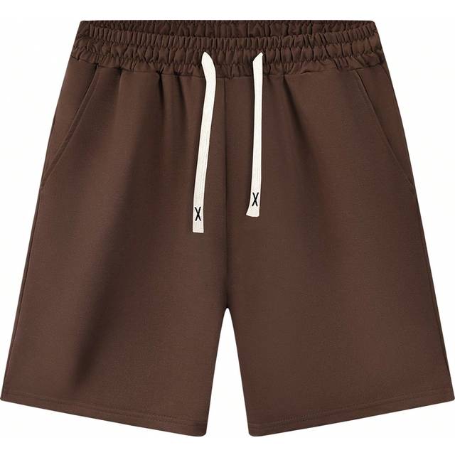 SHEIN Summer New Arrival Men&#39;s Shorts Solid Color Casual Sports Shorts Drawstring Waist Fitness Running Shorts