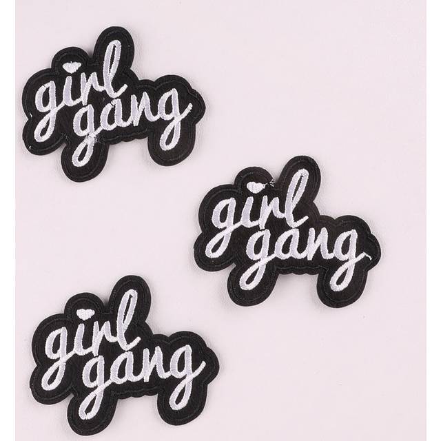 SHEIN 3pcs Letter Embroidered Iron-on Patch