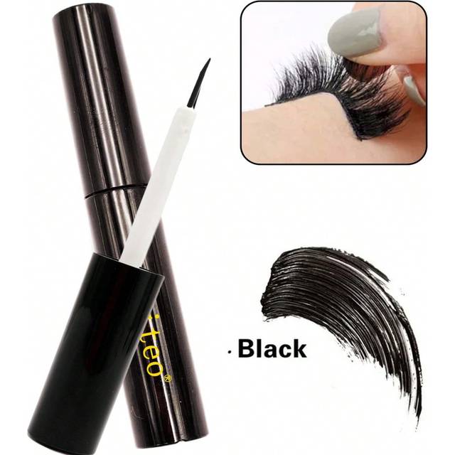 Asiteo 1 Piece 5ML Black Color  Eyelash Glue Makeup Faux Mink Eyelashes Adhesive  Quick Dry Waterproof Long-lasting Lashes Adhesive Faux Mink False Eyelashes