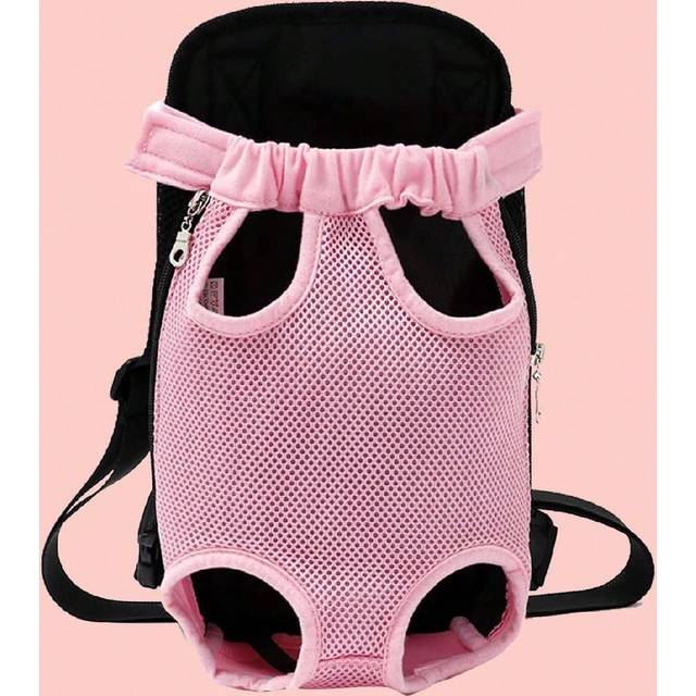 SHEIN Canvas Breathable Pet Backpack Carrier Chest Bag For Outdoor Travelling With Cats And Dogs