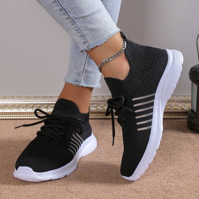 SHEIN 24pcs New Women Hollow Mesh Lightweight Road Running Sneakers Occasions Of Yoga