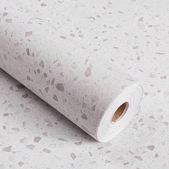SHEIN 1 Roll Self-Adhesive Wallpaper, Granite Marble Pattern Thickened Contact Paper, Peel And Stick, Waterproof Removable Living Room Kitchen Bedroom Dormi