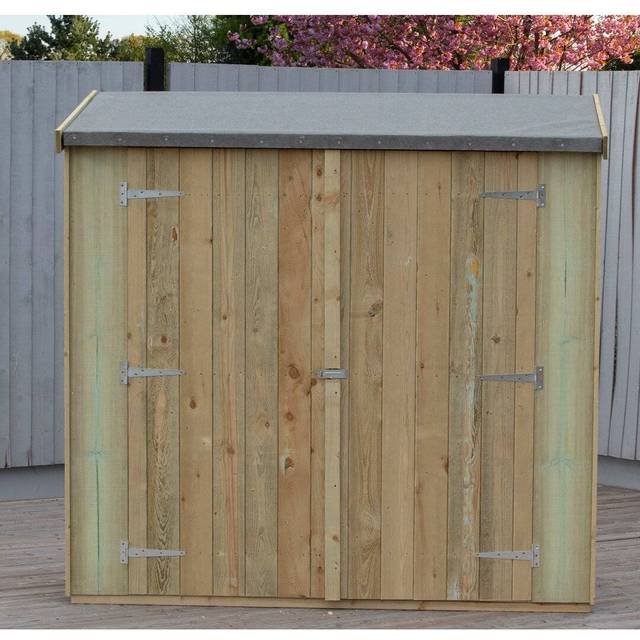 Shire Pressure Treated Overlap Pent Store 6x3 - Green Tint