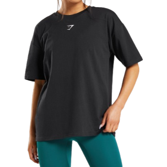 Fraction Oversized T-Shirt - Black/White
