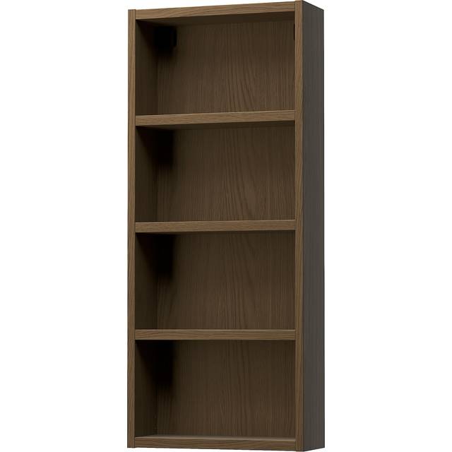 HAGAÅN öppet väggskåp, brun ekmönstrad, 40x15x95 cm
